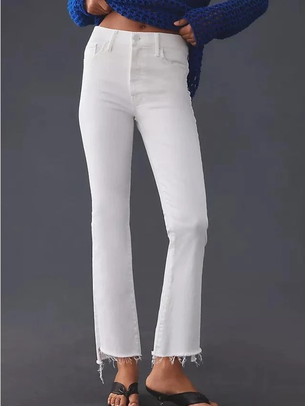 MOTHER the Insider Crop Step Fray in Fairest of them All size 27